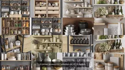 6 kitchen accessories collection vol 10 3D Model Pack