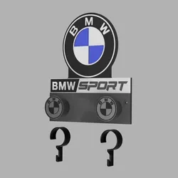 BMW Wall Hook with Removable Key-Hanger Clips