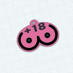 Boobs Keychain +18 – Funny Tits Gift for Her | 29th Birthday Gag