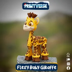 Flexy Baby Giraffe Print In Place