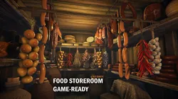 Food storeroom Low-poly 3D model