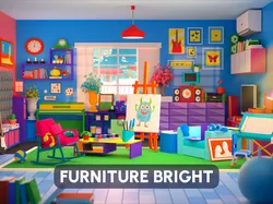Furniture Bright Low-poly 3D model