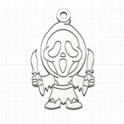 Ghostface keychain