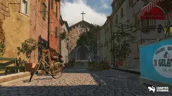 Italian Alley Low-poly 3D model