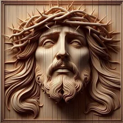 Jesus. Jesus Christ. Christ.  Bas-relief for CNC wood carving. Bas-relief for CNC wood carving. M4