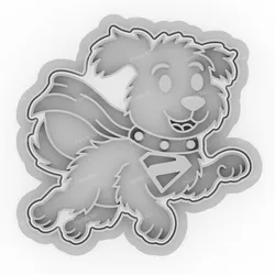 Krypto 2025 Flying Cookie Cutter & Stamp - 8cm