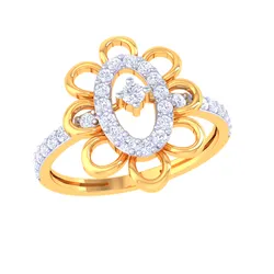 Printable 3D jewelry model of Lady diamond ring