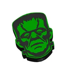 Retro Frankenstein Monster straw topper 2 sizes 3MF File included