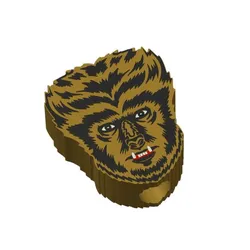 Retro Wolfman Straw Topper 2 sizes 3MF File included