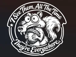 Squirrelbrainer - Heat transfer Vinyl - Free 3D Print Model