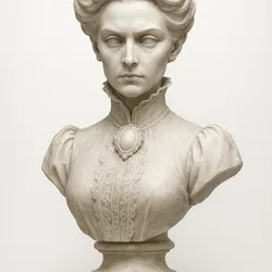 Victorian lady bust