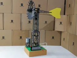 Wind-powered Pumping Station - Wind Pump - Free 3D Print Model
