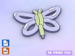 3D Printer Accessories STL تنزيل - Badge Reel Topper Flat Back wasp balloon - TeoRk