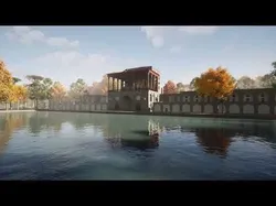 AliQapu traditional iranian palace Low-poly 3D model