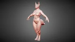 Anthro Female Canine Base