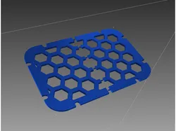 Bottom inlay for bicycle cargo basket