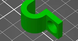 Cable wall clip for thick cable