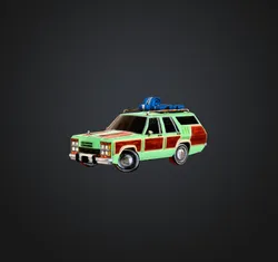 Cartoon Griswold's Station Wagon Key Chain