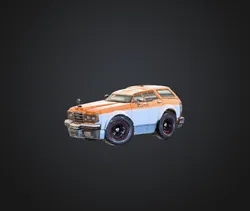 Cartoon Station Wagon Key Chain