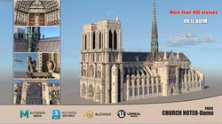 Cathedral Noter Dame de Paris  3D model