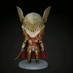 Characters & Creatures STL تنزيل - Elden Ring - Malenia (Chibi Version) - GoldenDawn