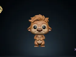 Characters & Creatures STL تنزيل - Ollie Swapped Netflix Movie Funko Style STL 3D Print Figure - Zyrax Studio