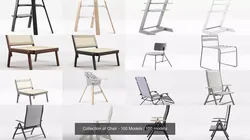 Collection of Chair - 100 Models 3D Model Pack