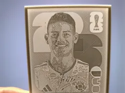 Cromo en 3D de James (Album Panini 2026) - Modelo de impresión 3D gratuito