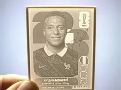 Cromo en 3D de Mbappe (Album Panini 2026) - Modelo de impresión 3D gratuito
