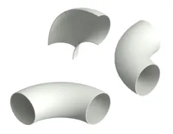 CURVA 90° - RAIO LONGO LR - Sch.80 - ANSI-ASME B16.9 - ELBOW 90deg - LONG RADIUS LR - Sch.80 - ANSI-ASME B16.9