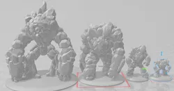Earth Elementals (Small, Medium, Large, Huge) 28mm Scale