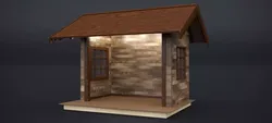 EUROPEAN COMMERCIAL WOODEN BUILDING STALL VER-1 2024 3D model