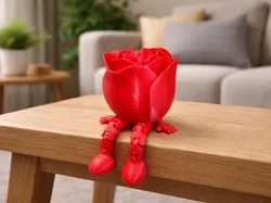 Home Decorations & Ornaments STL تنزيل - Articulated Rose - Print Studios