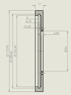 Hydraulic Piston Pump Intermediate Plate