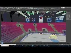 Indoor Stadium Arena Set - Hockey MMA Basketball Esports Concert 3D Model Pack