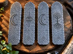 Marcapáginas de fantasía estilo runa de piedra - Modelo de impresión 3D gratuito