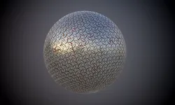 Metal Kick Plate Diamond Seamless PBR Texture Texture