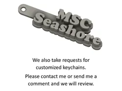 Other STL تنزيل - MSC Seashore Keychain / Keyring - Trash Can Guy