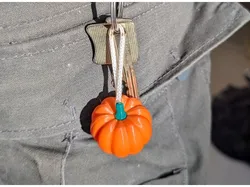 Pumpkin keychain