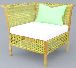 Rattan Chair Low Poly for Outdoor Low Poly  Low-poly 3D model