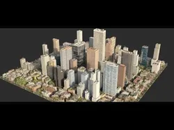 Realistic City R5 MAYA Low-poly 3D model