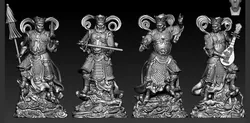 Sculpture of the Four Heavenly Kings 3D print model