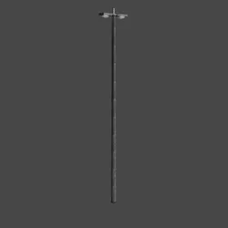Streetlight pole Low-poly 3D model