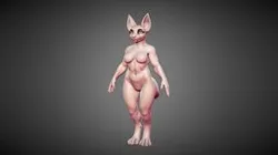 Stylized Proportions Anthro Female Canine Base