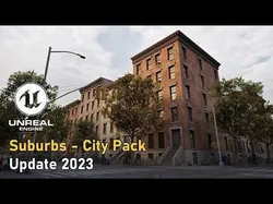 Suburbs City Pack Low-poly 3D model