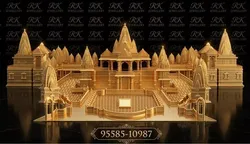 SWAMINARAYAN NILKANTH TEMPLE HIGH DETAIL HALF  3D print model