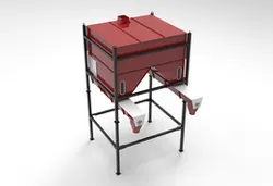 Twin-Outlet Hopper with Screw Discharge