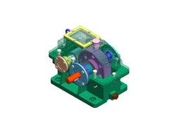 Two Stage Gear Reduction Gearbox