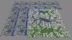 Urban highrise building building ancillary building commercial 3D model