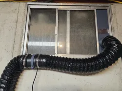 4in inline fan bracket to hang from window frame - Free 3D Print Model